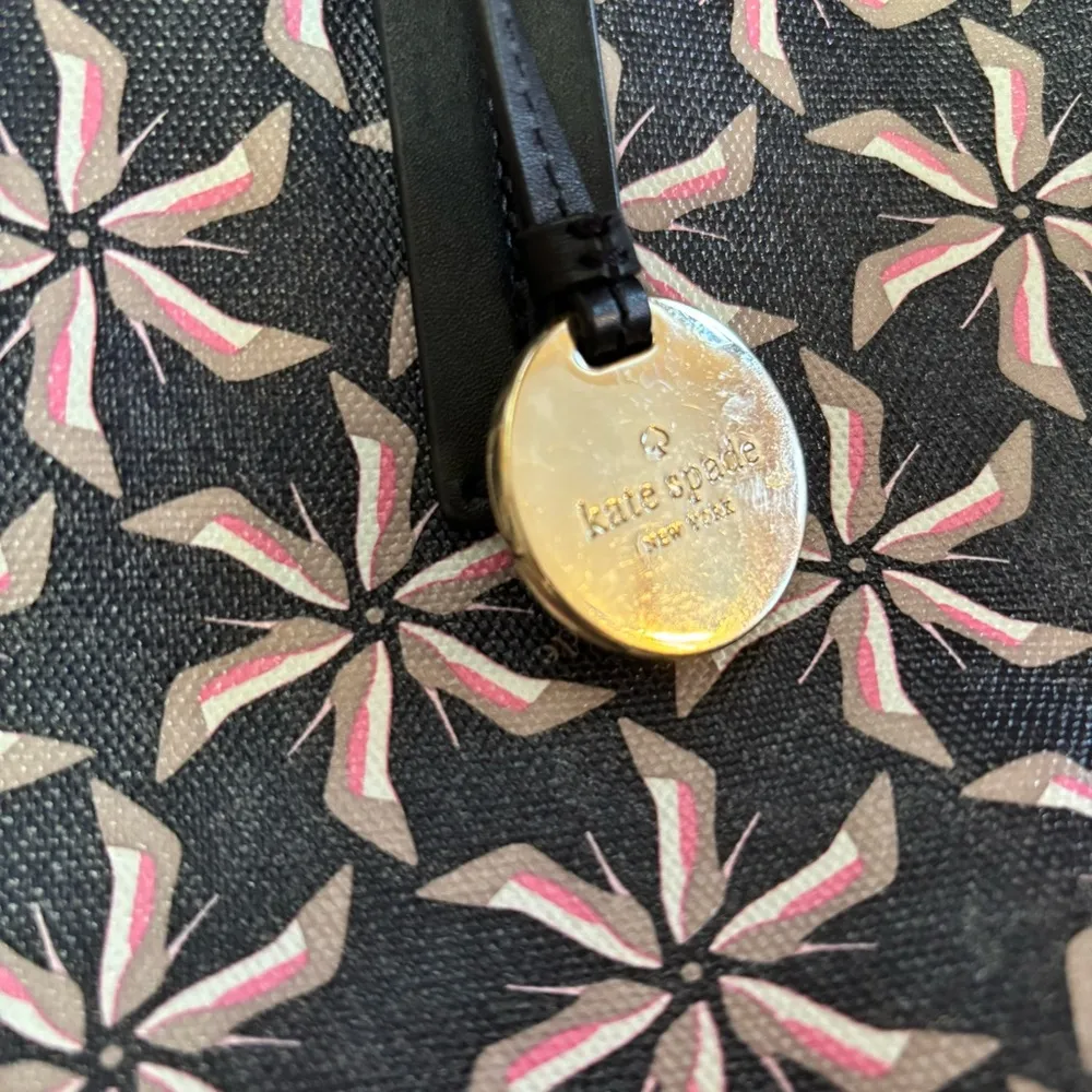 Kate Spade Broome Street Canvas Coated Coastal Quiet Luxury Preppy Tote Bag - Image 2