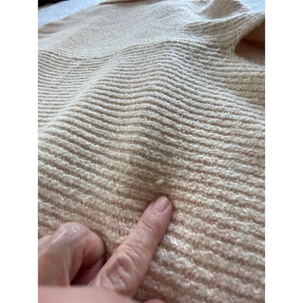 J. Jill Women's Pink and Cream Cozy Shrug Sweater One Size Size undefined - Image 8