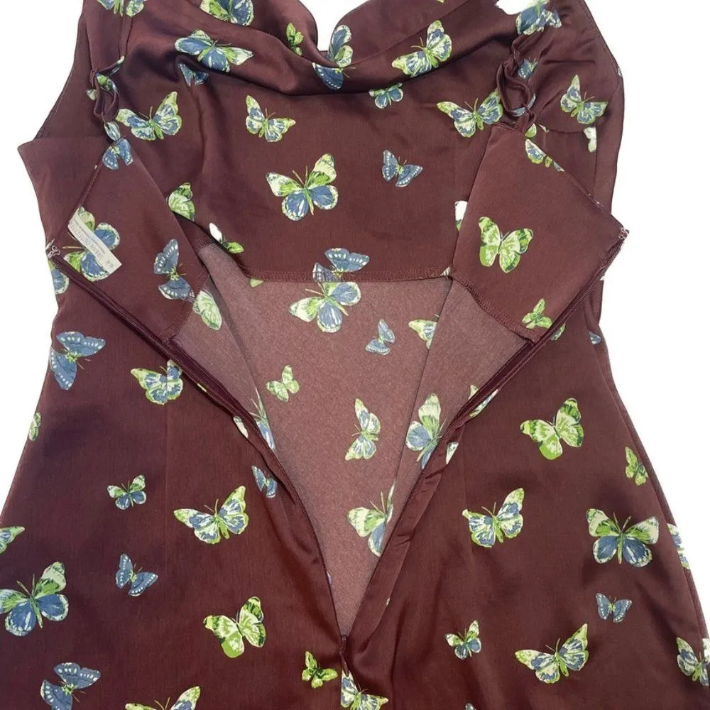 Urban Outfitters | Mallory Butterfly Mini Slip Dress | Medium - Image 7