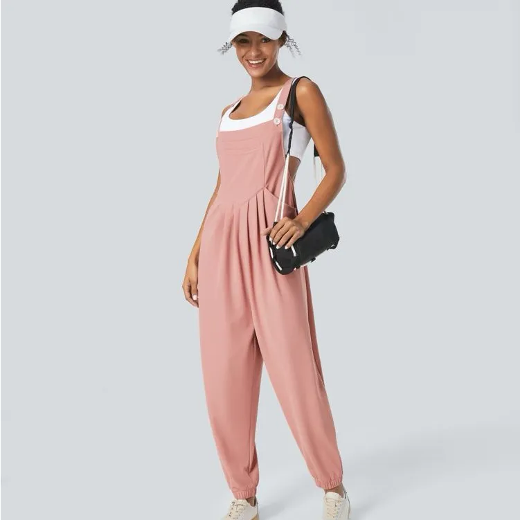 036HA.- Pockets Waffle Casual Jogger Overalls. Size 1X - Image 8