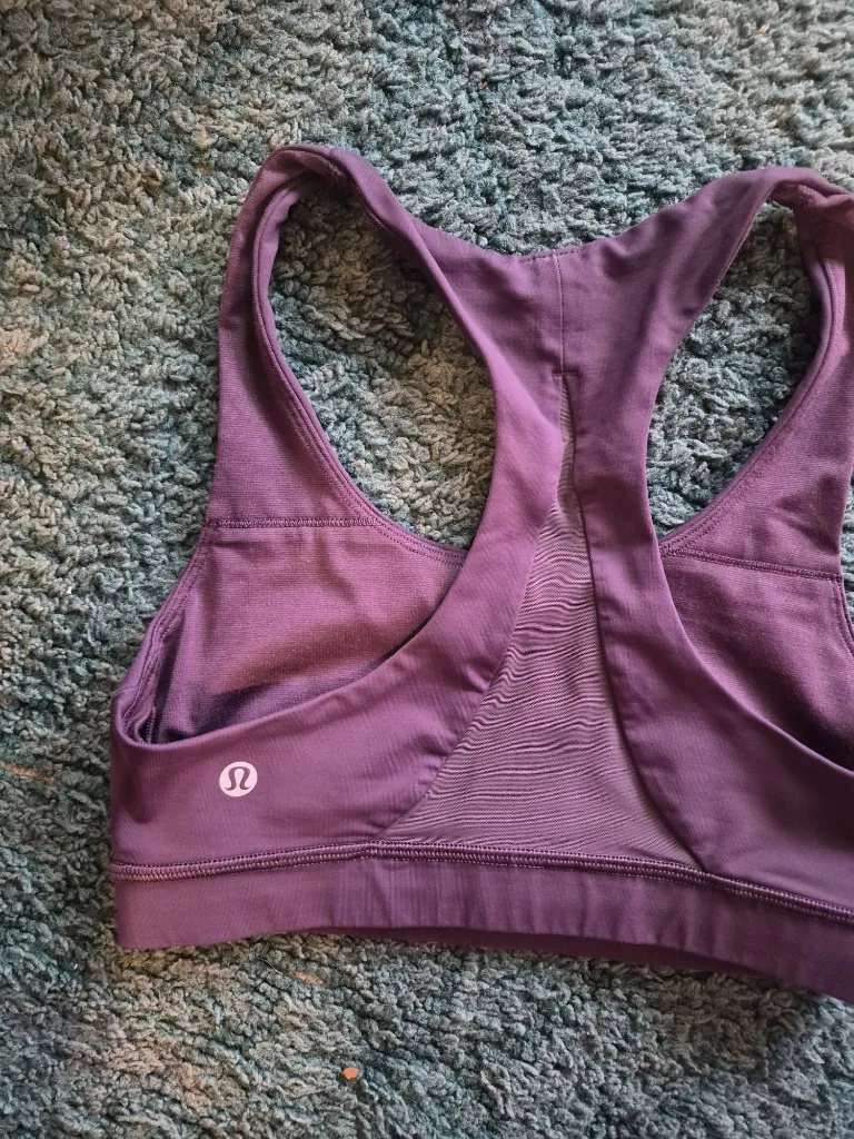 Lululemon Burgundy Purple Sports Bra 4 - Image 5