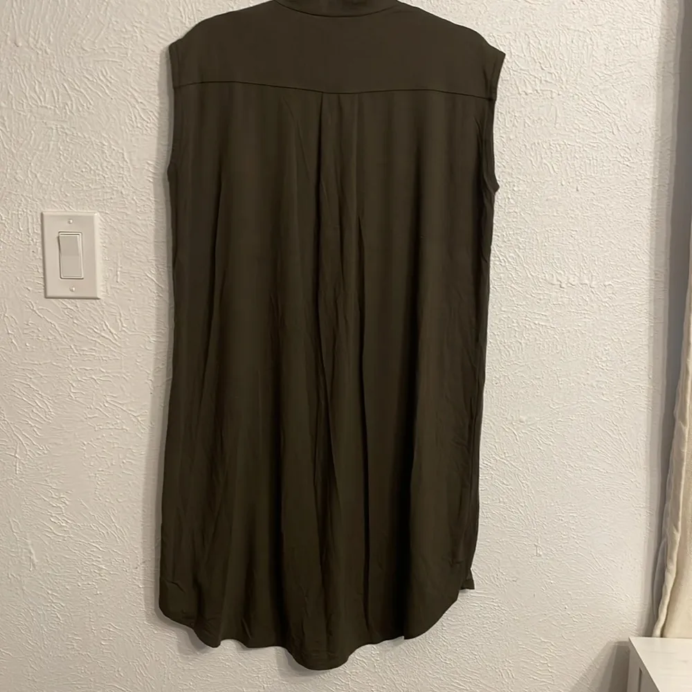 EILEEN FISHER Viscose Jersey Mandarin-Collar Dress - Regular - Image 5