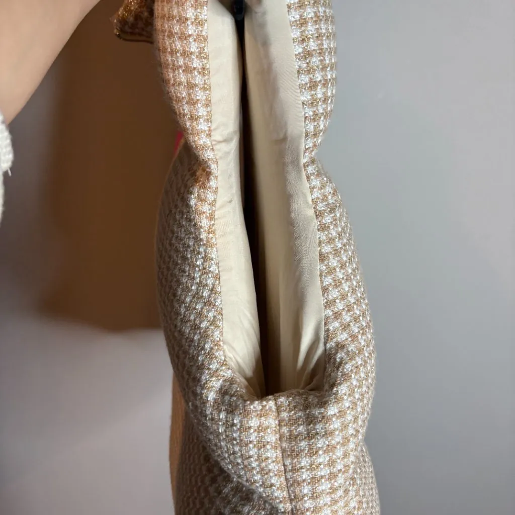 THML  Tan Houndstooth Puffer Vest NWT - Image 6