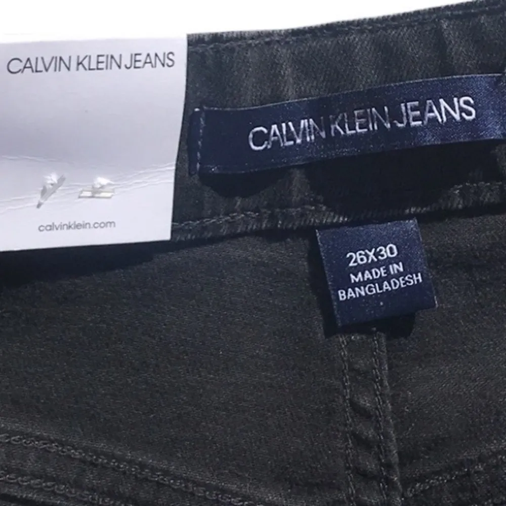 Calvin Klein Jeans CKJ 011 Mid Rise Skinny Distressed Black Jeans W26 X L30 New - Image 7