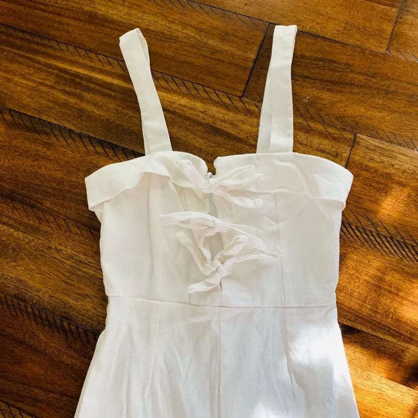 $165 Clayton Darcie jumpsuit in white S - Image 12