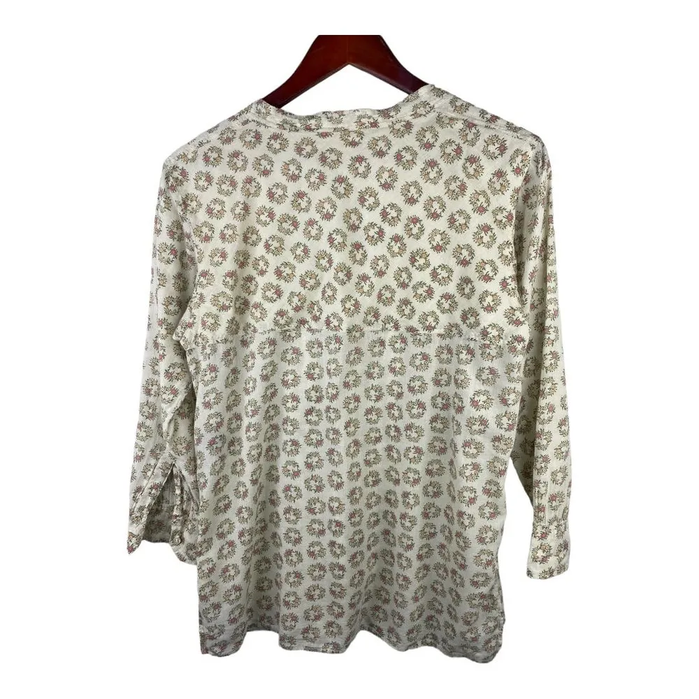 Etoile Isabel Marant Womens Floral Button Front Pullover Blouse size 2 Medium - Image 2