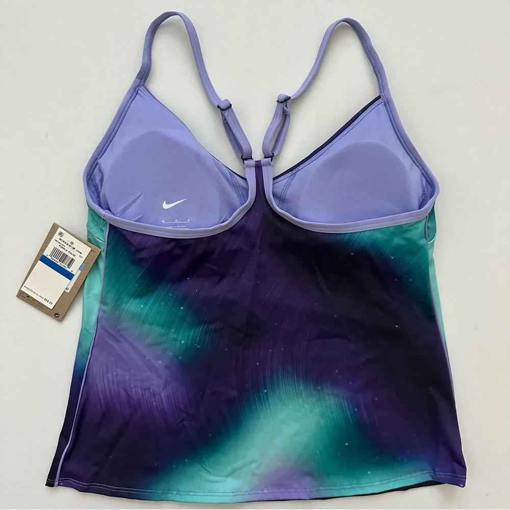 Nike  Gradient Purple and Blue Swim Top Size M - Image 9