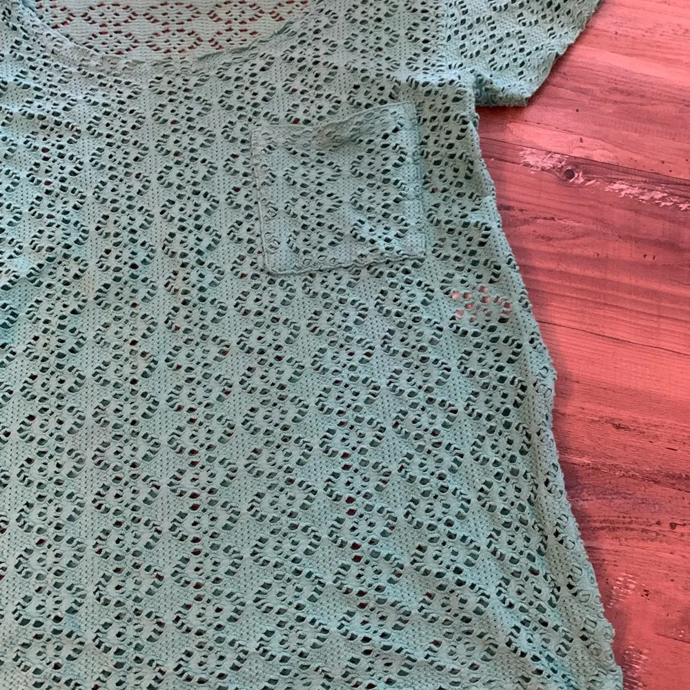 Free People Beach Crochet Mint Swim Cover Up Tunic Women’s Size XS X-Small EUC - Image 7