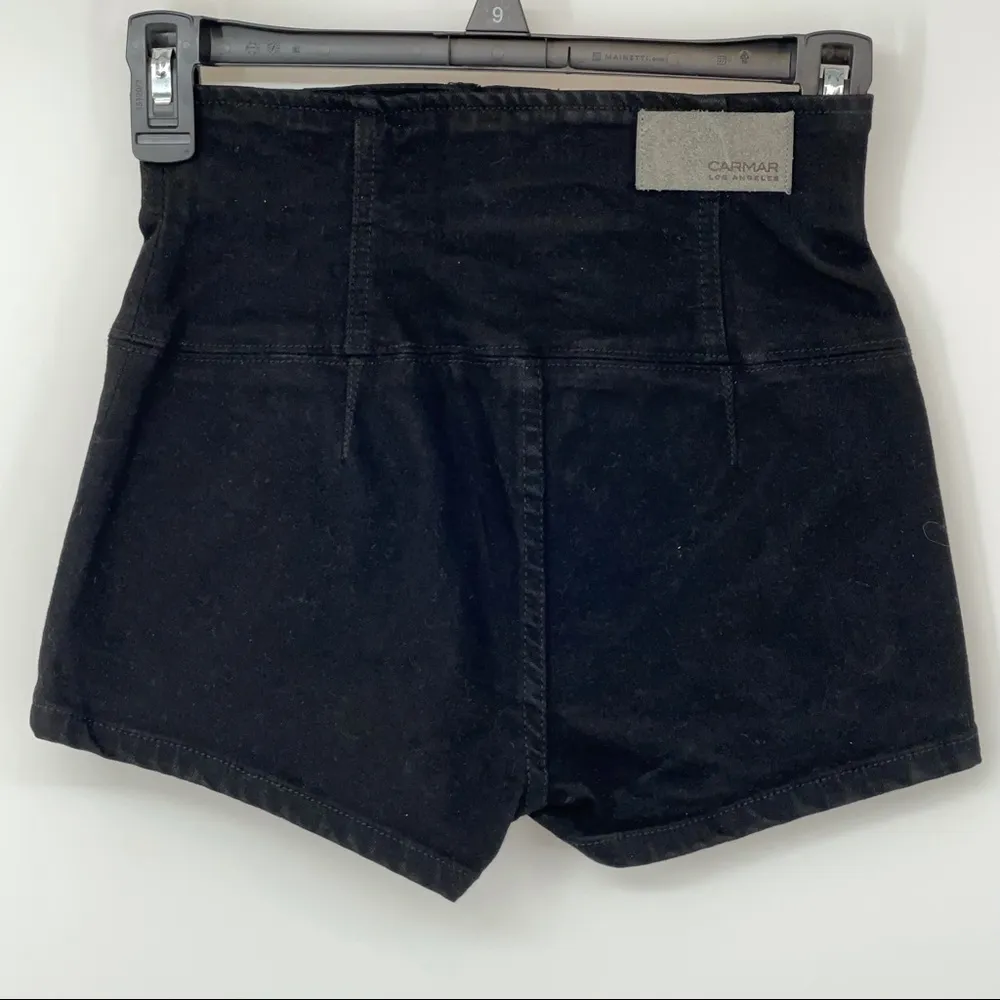 CARMAR BUTTON FLY STRETCH JEAN SHORTS SIZE 23 - Image 3
