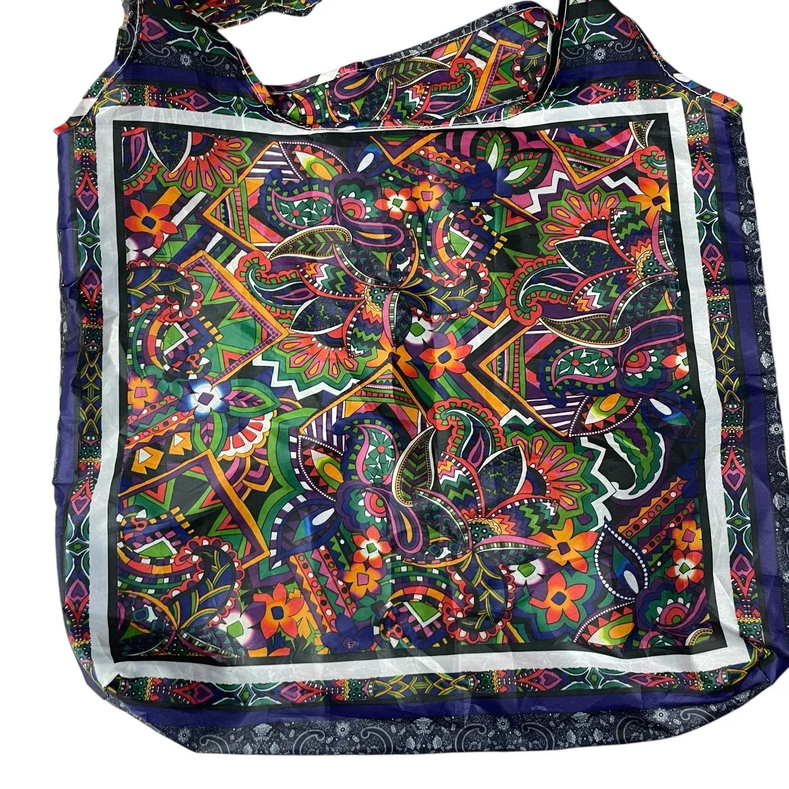 Johnny Was California Eco Tote Bag Floral Multicolor Reusuable Handles Large - Image 2
