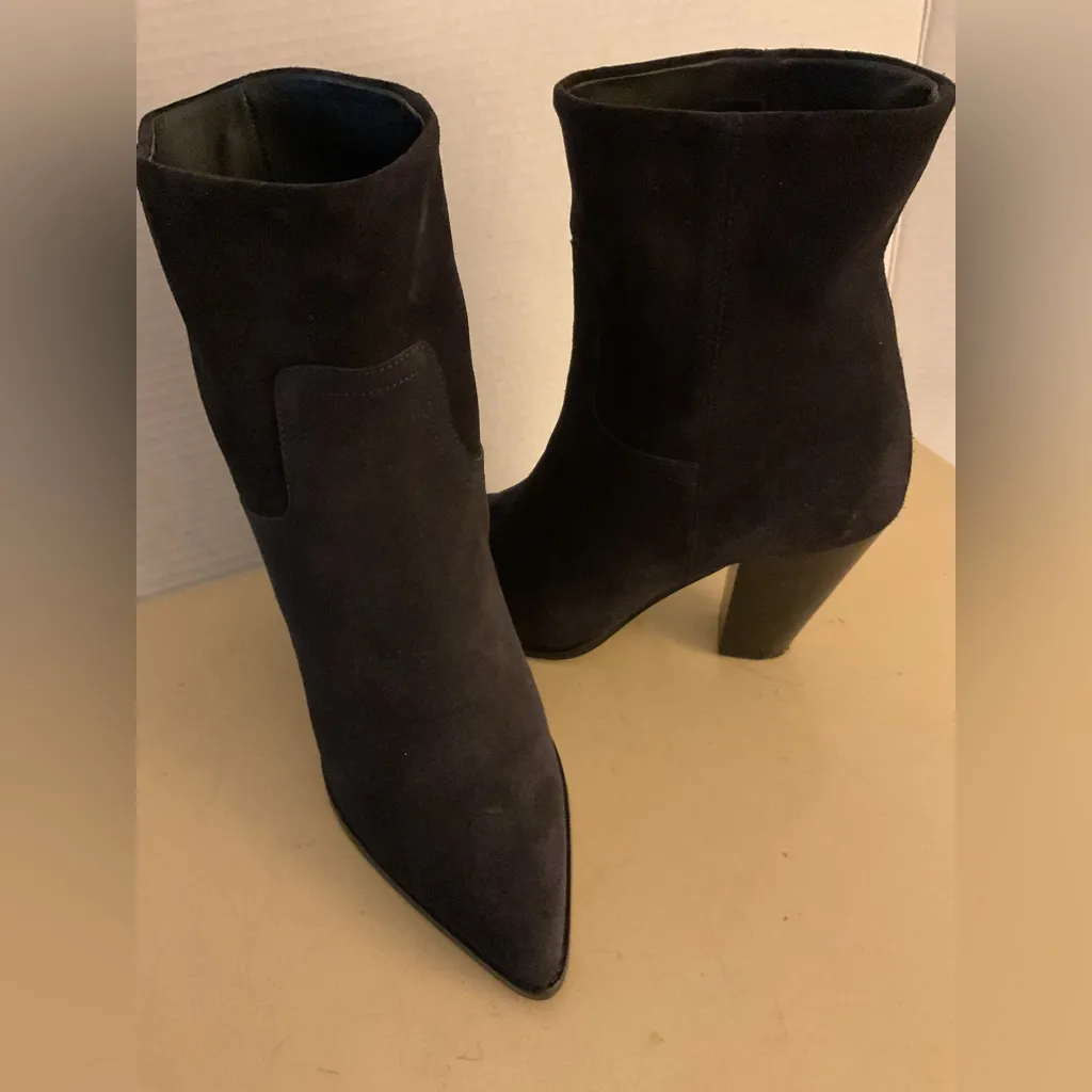 Brochu Walker The Marta women black suede heel boots size 9 - Image 4