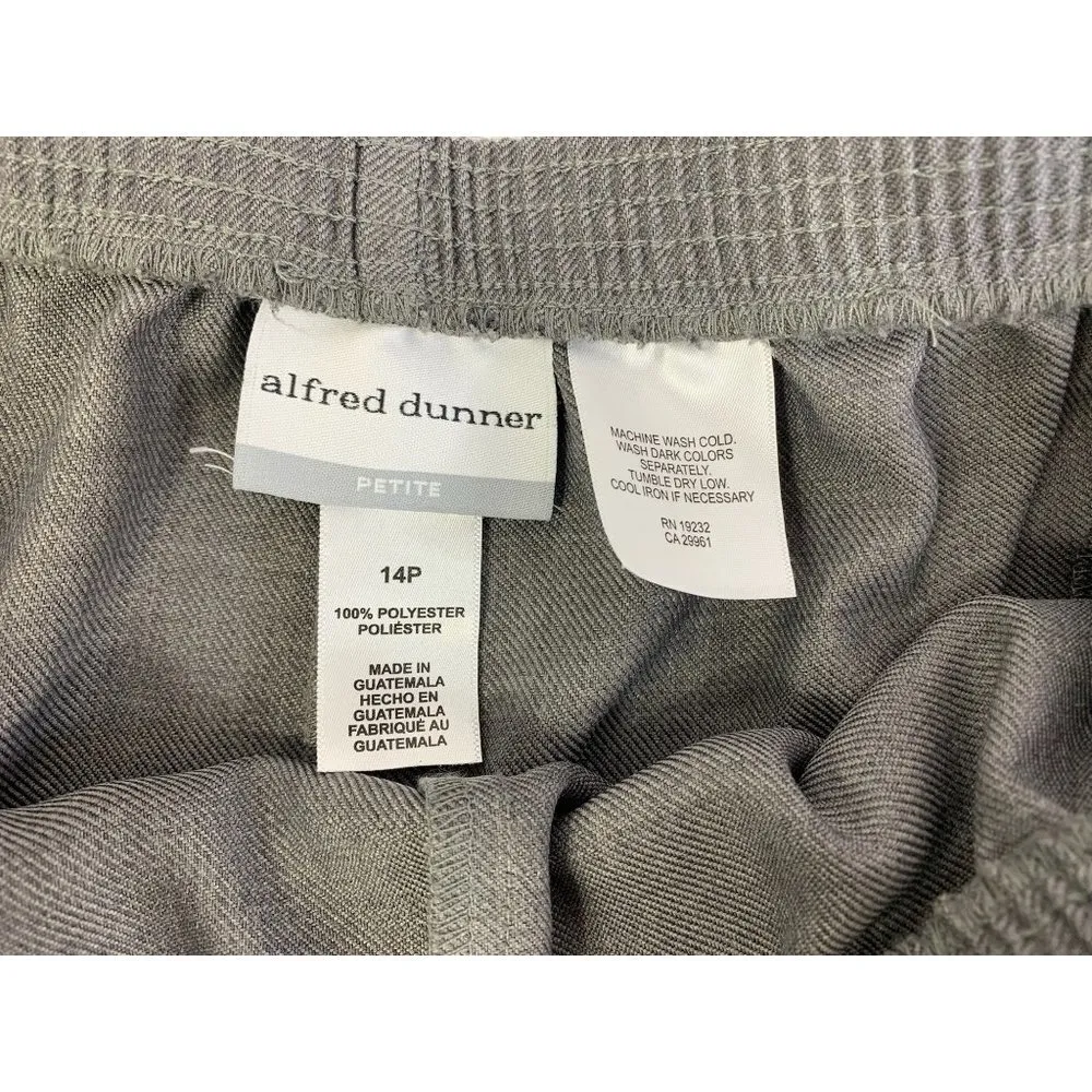 Alfred Dunner Women's Light Grey Casual Pants - Image 3