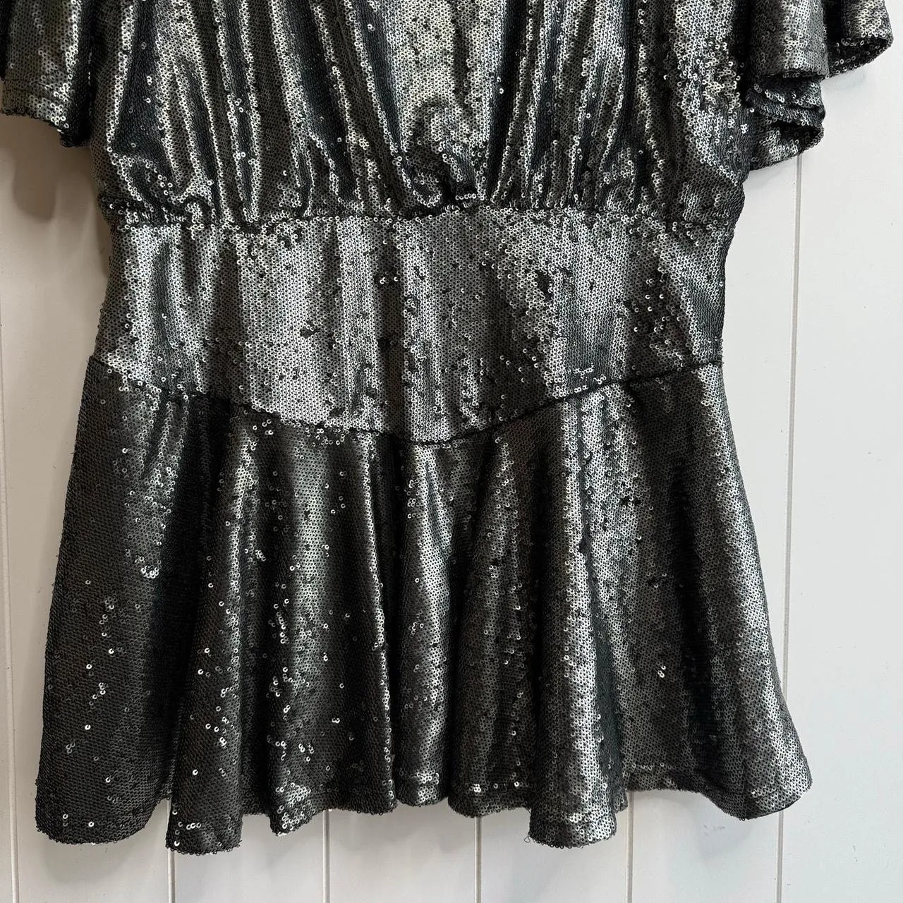 Free People mini dress sequins boho cocktail party XS - Image 3