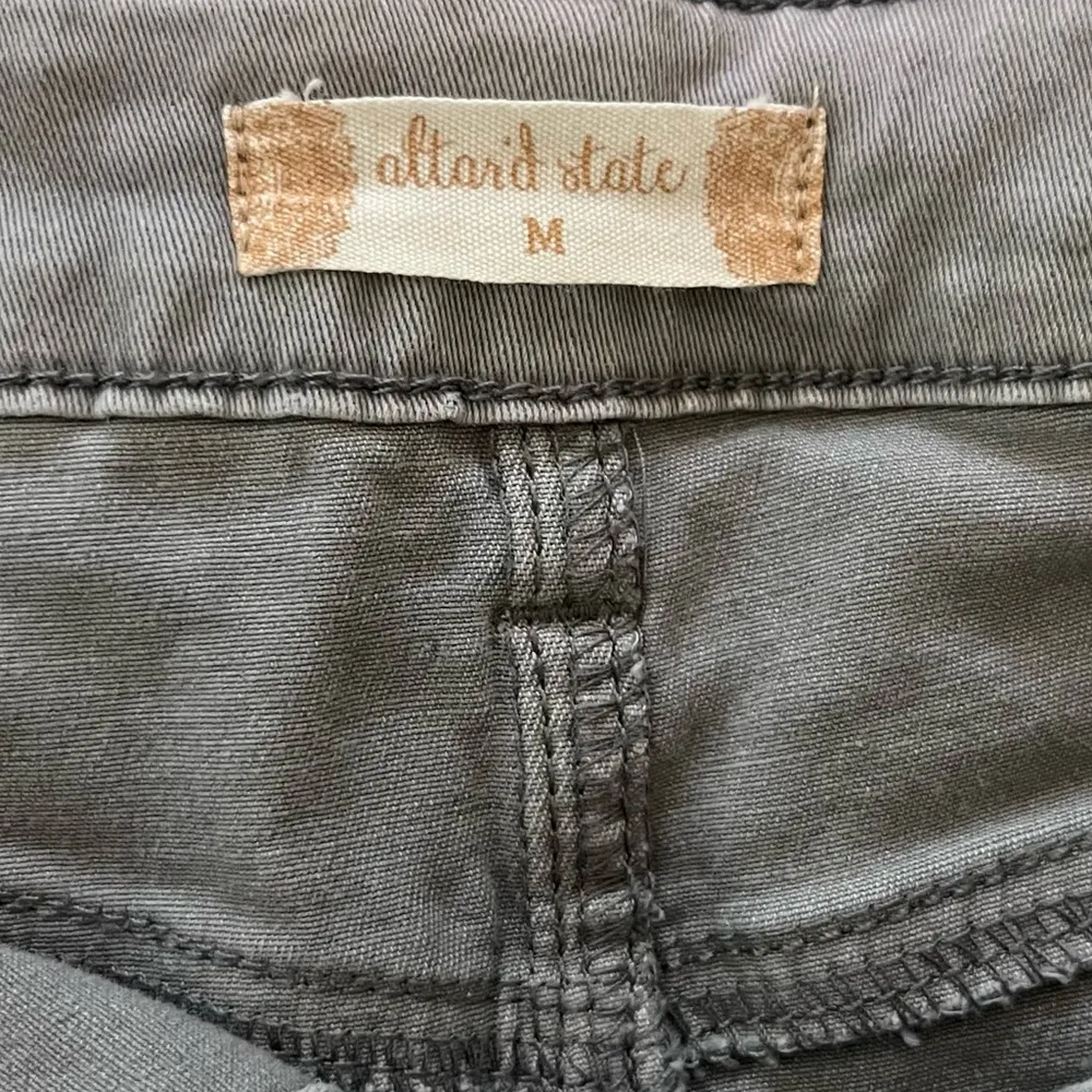 Altar'd State Womens Size M Gray Button Up Denim Cargo Mini Skirt - Image 6