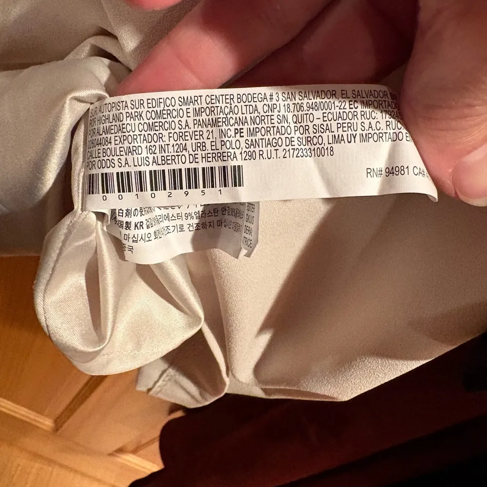 Forever 21 Women's Sleeveless Dress off white Sz L open detail front color - Image 15