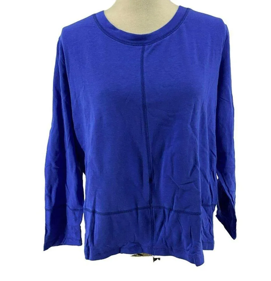 Nautica Blue Plaid Fleece Cozy Warm Pajama Set  Womens Large - Image 2