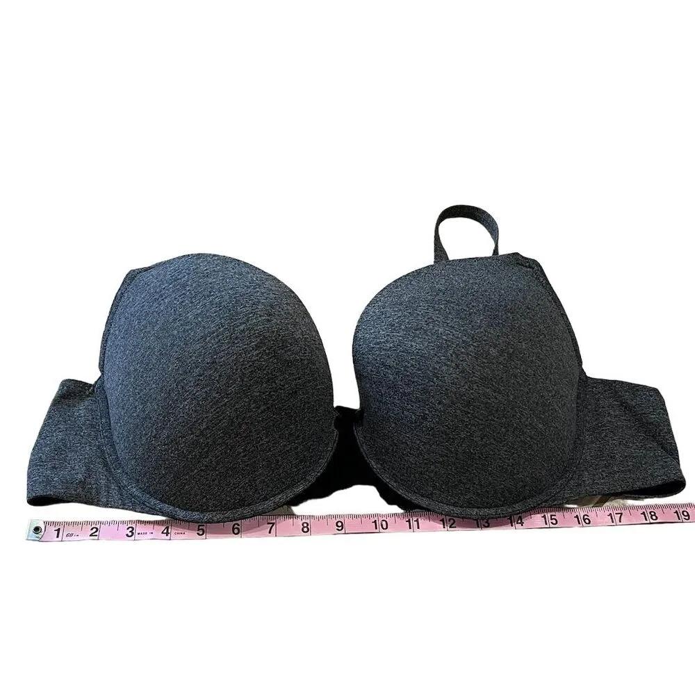 Torrid Curve Women's Push Up Bra 46C Gray Padded Underwire - Image 4