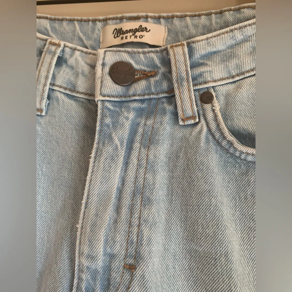 Wrangler Light Blue Women's Denim Jeans Retro Casual Women Size 28x32 - Image 2