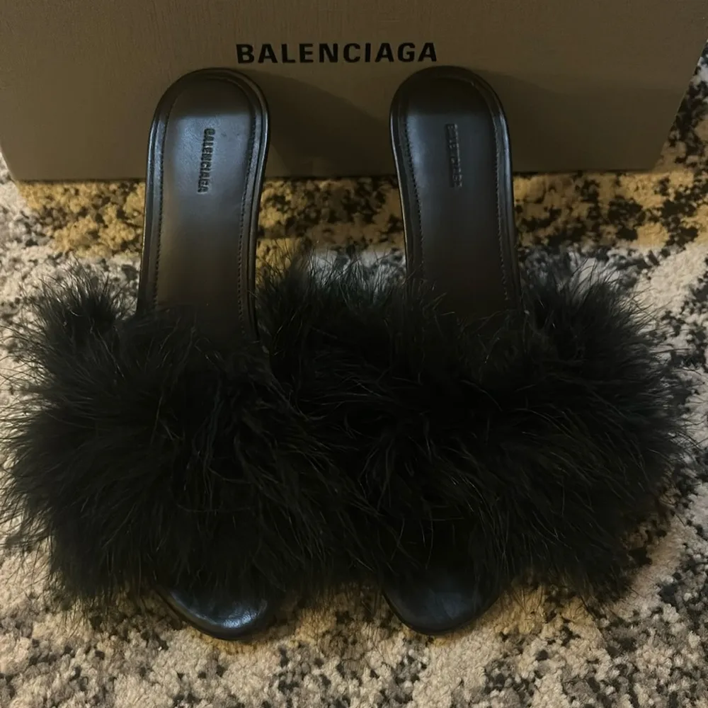 Balenciaga Boudoir Feather Slide Sandal size 37 - Image 4