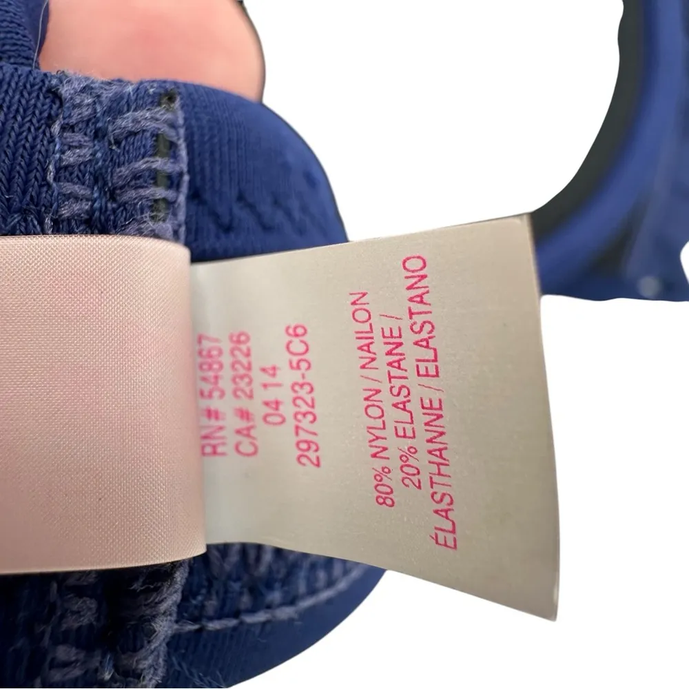 Victoria’s Secret Blue Underwire Push Up Sequin Polka Dot Bikini Top Bathing - Image 8