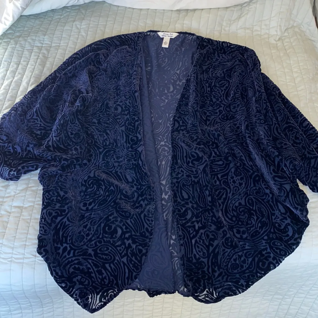 Paisley velvet burnout kimono - Image 2