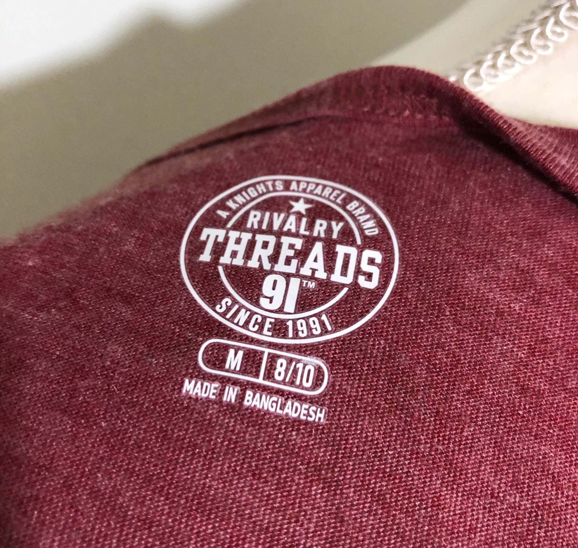 Rivalry Threads NWT Red Cardinal MIT Engineers Tank Top Maroon New University Medium - Image 2