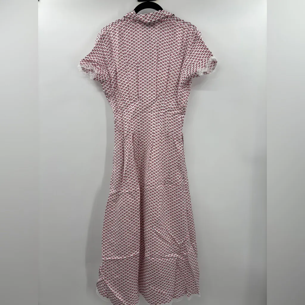 J.Crew Wren lace-trim shirtdress in glossy twill - Image 8