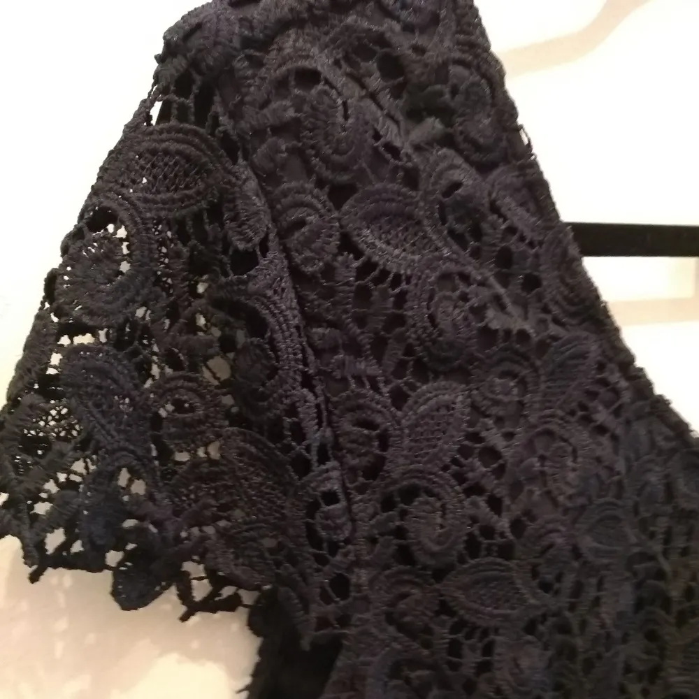 NEW ONLY Navy Blue Lacy Overlay Dress - Image 5