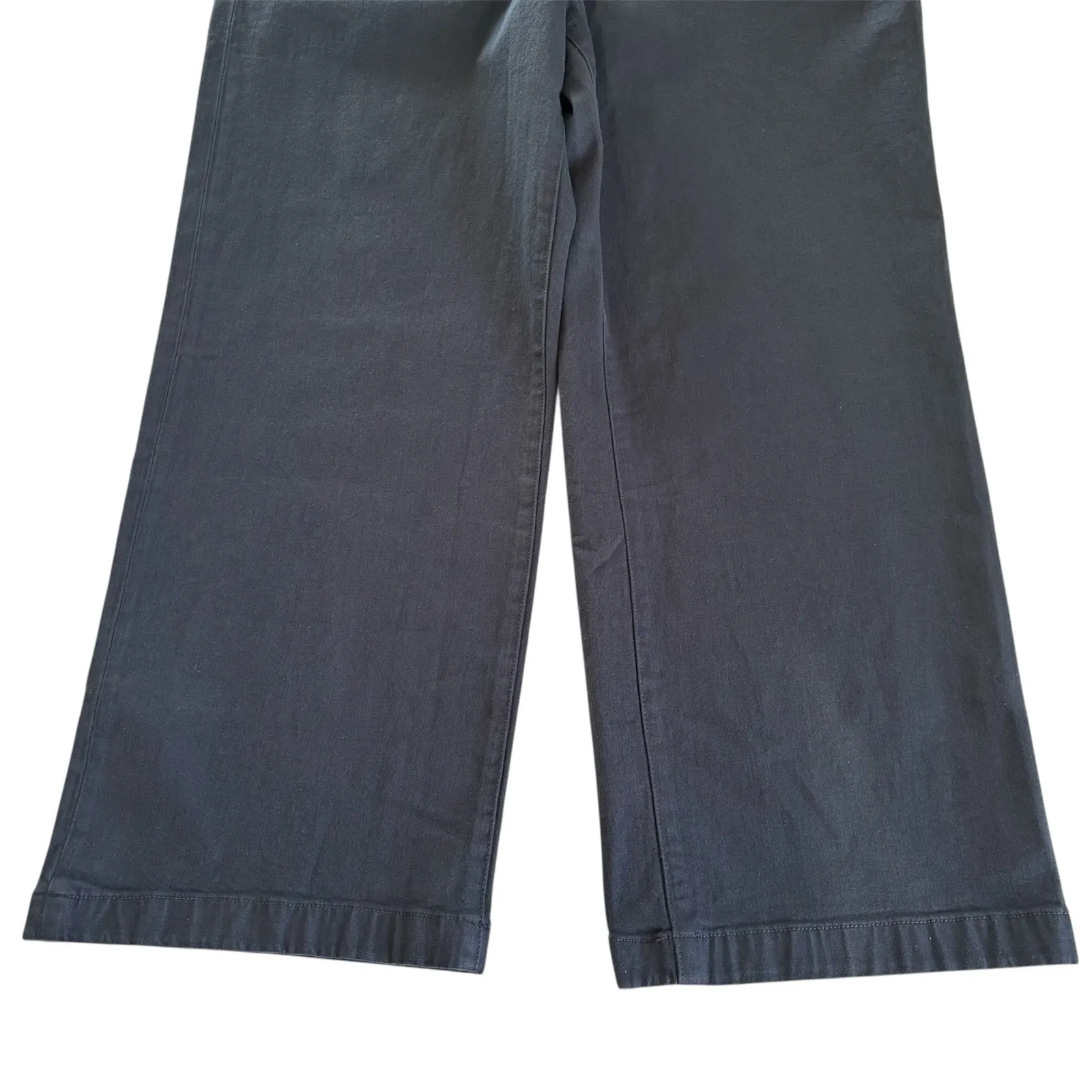 Madewell Emmett Wide Leg Jeans Comfort Stretch Classic Navy Size Petite 31 NWT - Image 6