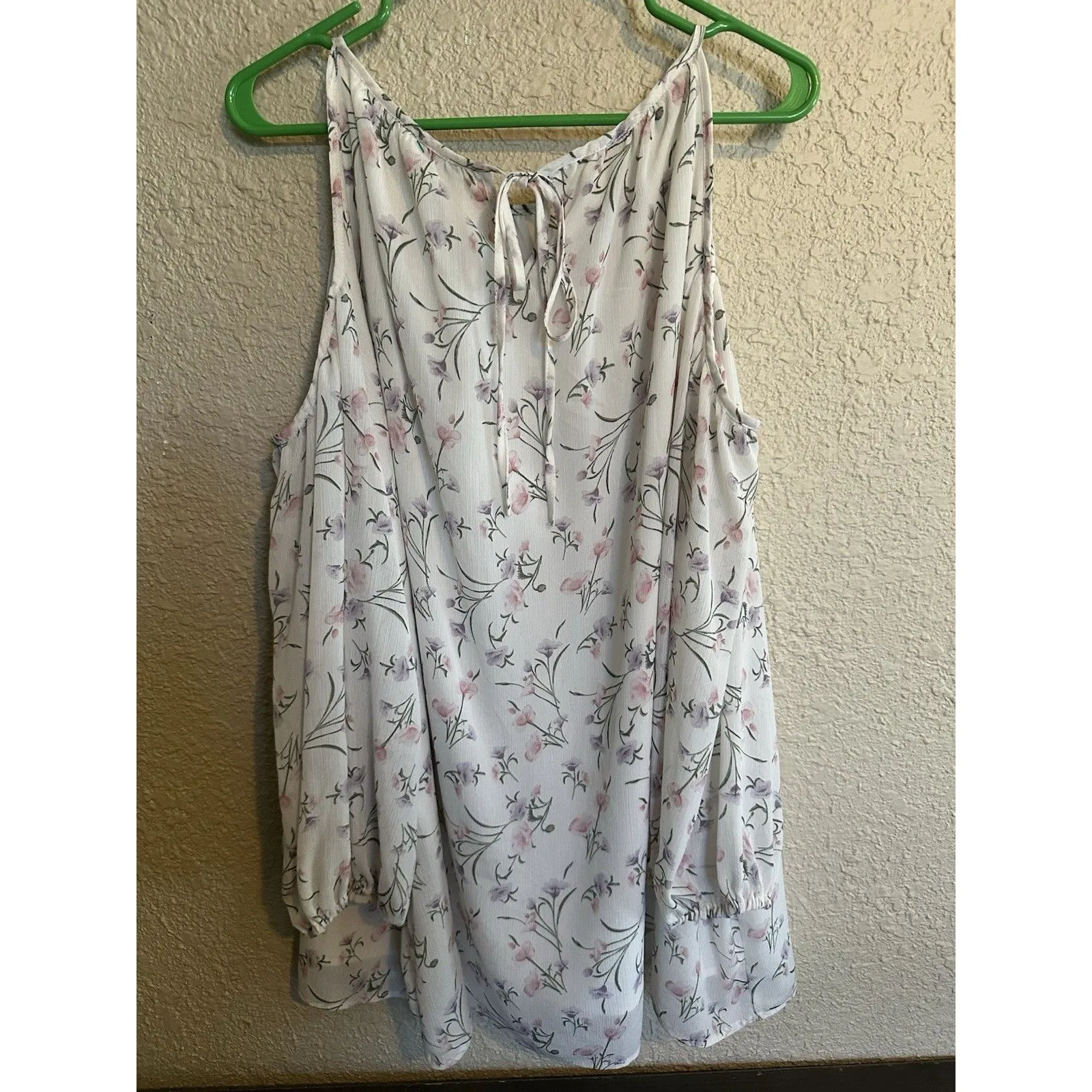 SB Suzanne‎ Betro Womens 4X Cold Shoulder Top Floral Cottagecore Romantic Flowy - Image 6