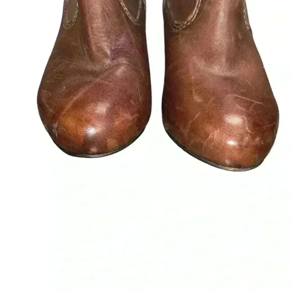 a.n.a. Brown Leather Knee High Boots Sz 6.5M Boots Zipper. Soft leather. - Image 9