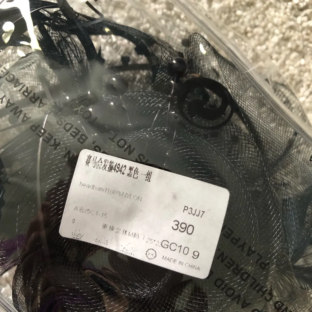 New Fascinators Hat Flower Mesh Ribbons Feathers Headband Tea Party Headwear Black - Image 11