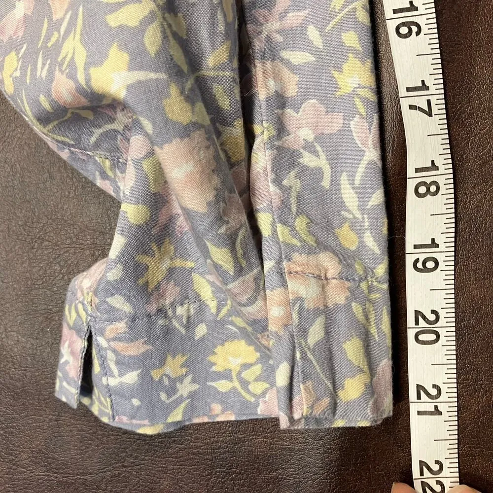 Liz Sport Petite Floral High Rise Tapered Pants Size 4 Cotton Pastel Vintage 90s - Image 14