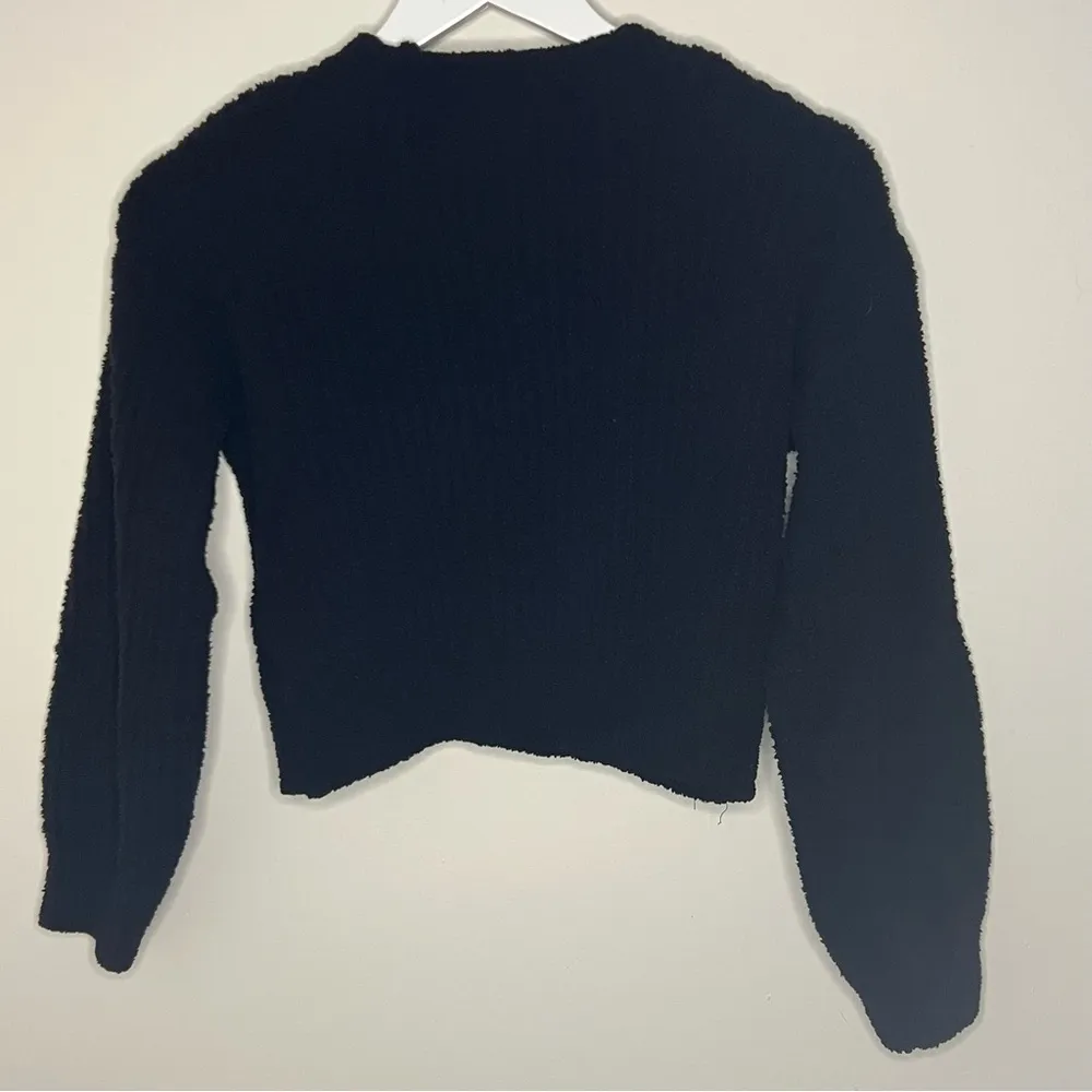 No Boundaries Black V-Neck Cardigan Sweater - Image 8