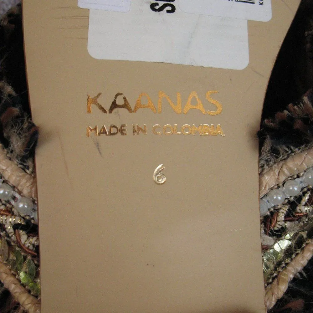 NWT Kaanas Brown Slide Sandals - Image 10