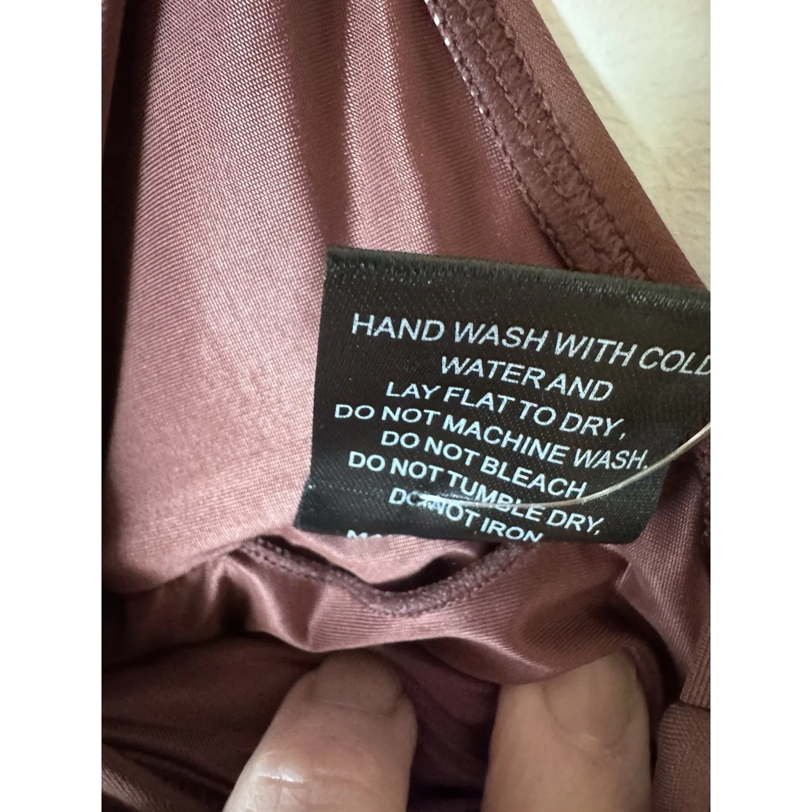 Hutch Anthropologie Zenna Ruched One Piece Swimsuit With Belt Mocha S NWT $188 - Image 5