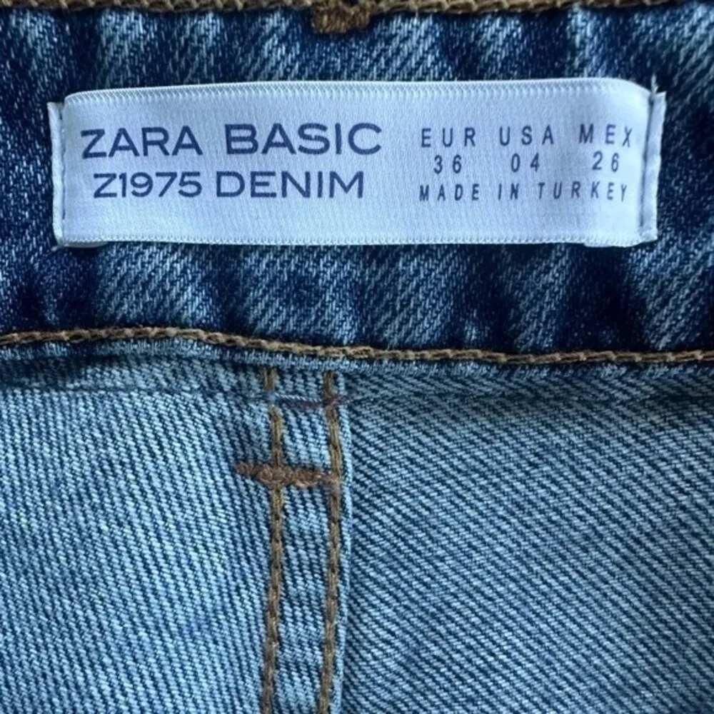 Zara Basic Z1975 NWT 100% Cotton High Rise Leopard Animal Print Denim Jeans 4 - Image 10