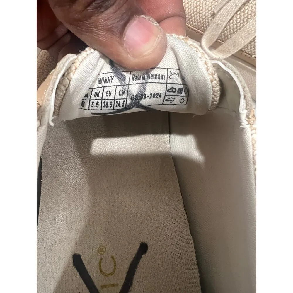 Women’s Vionic Winny 2 Lace-Up Sneakers Size 8 Natural Gold Arch Support Shoes - Image 14