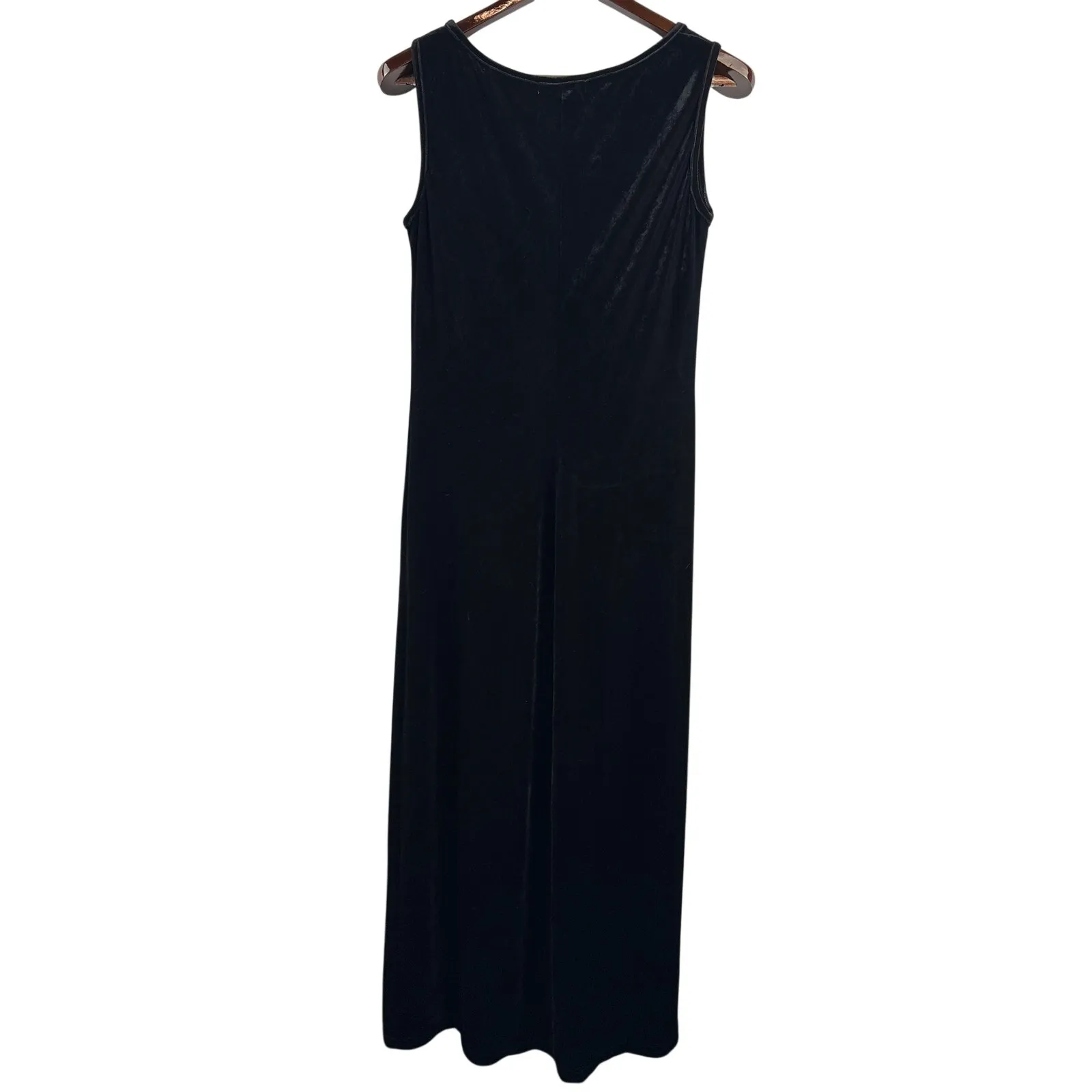 Women's Karen Kane Large Black Velvet Sleeveless Maxi Dress - $38 - From  Kristina