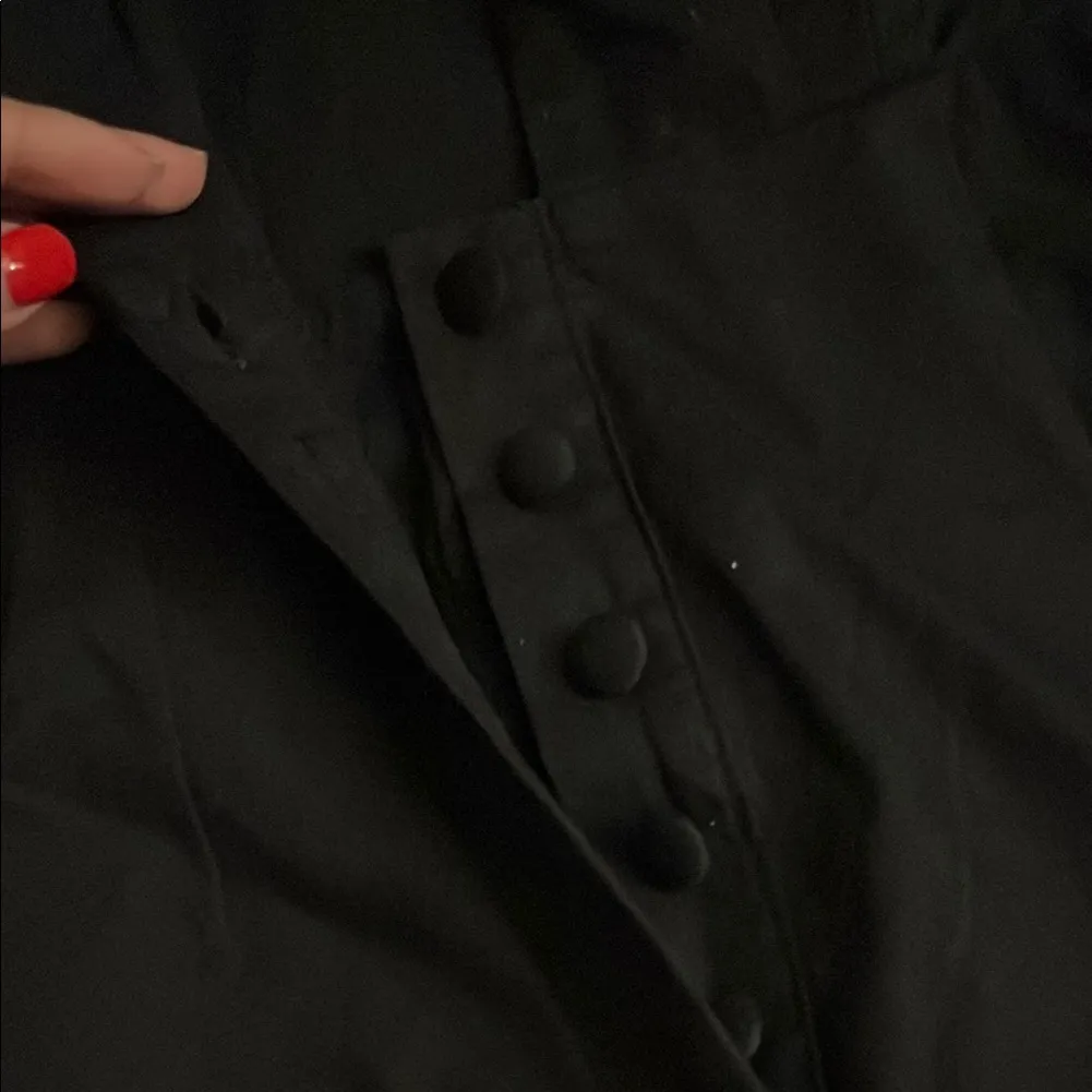 Carmar Black Short Sleeve Romper Size XS - Image 3