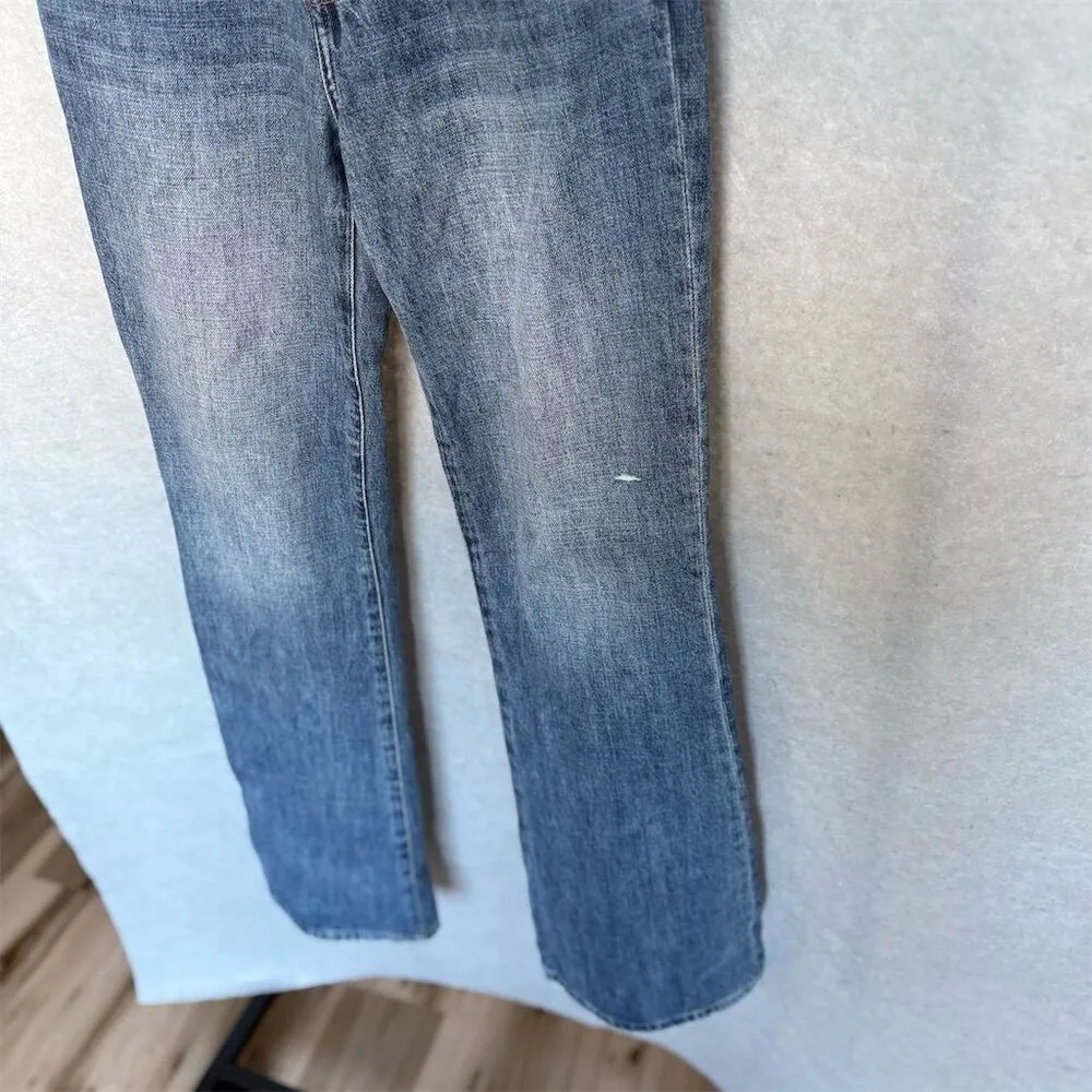 Pistola Women's Straight Jeans Size 25 Blue Raw Hem Medium Wash - Image 3