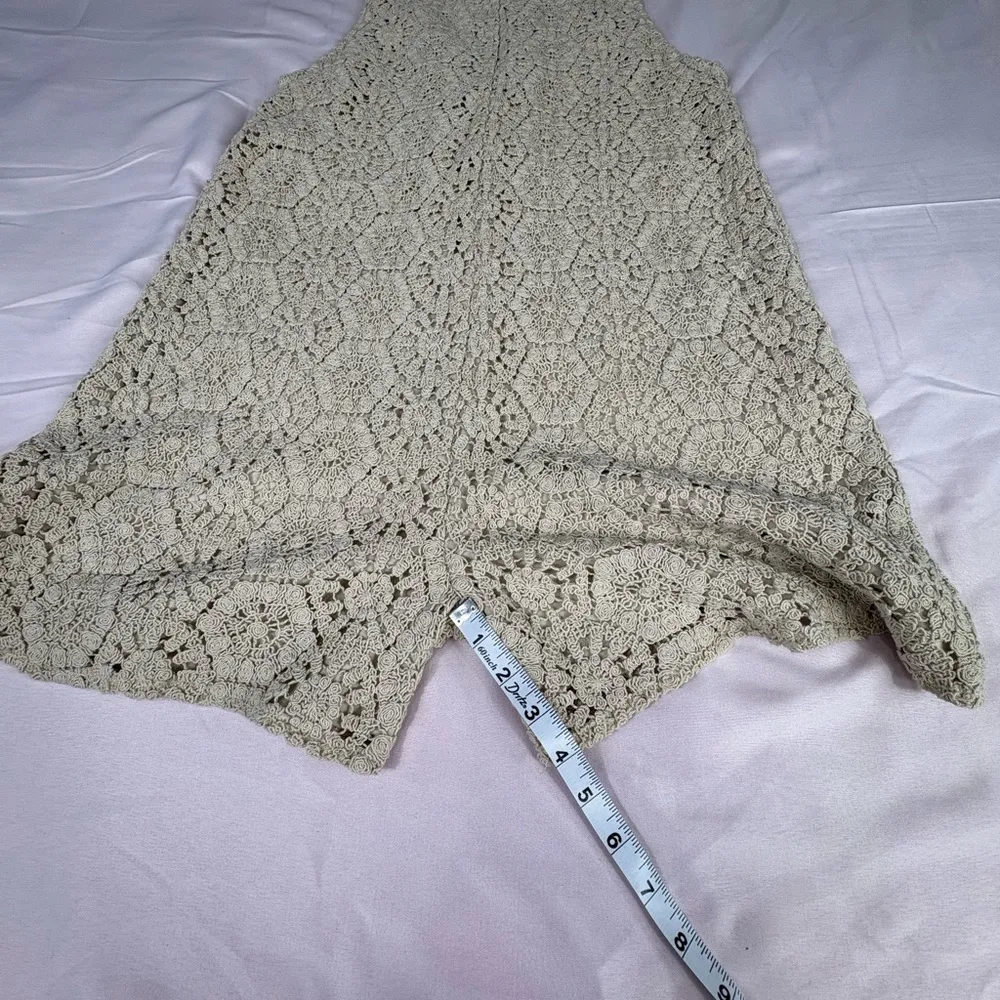 Zara Beige Textured Lace Blouse - Image 6