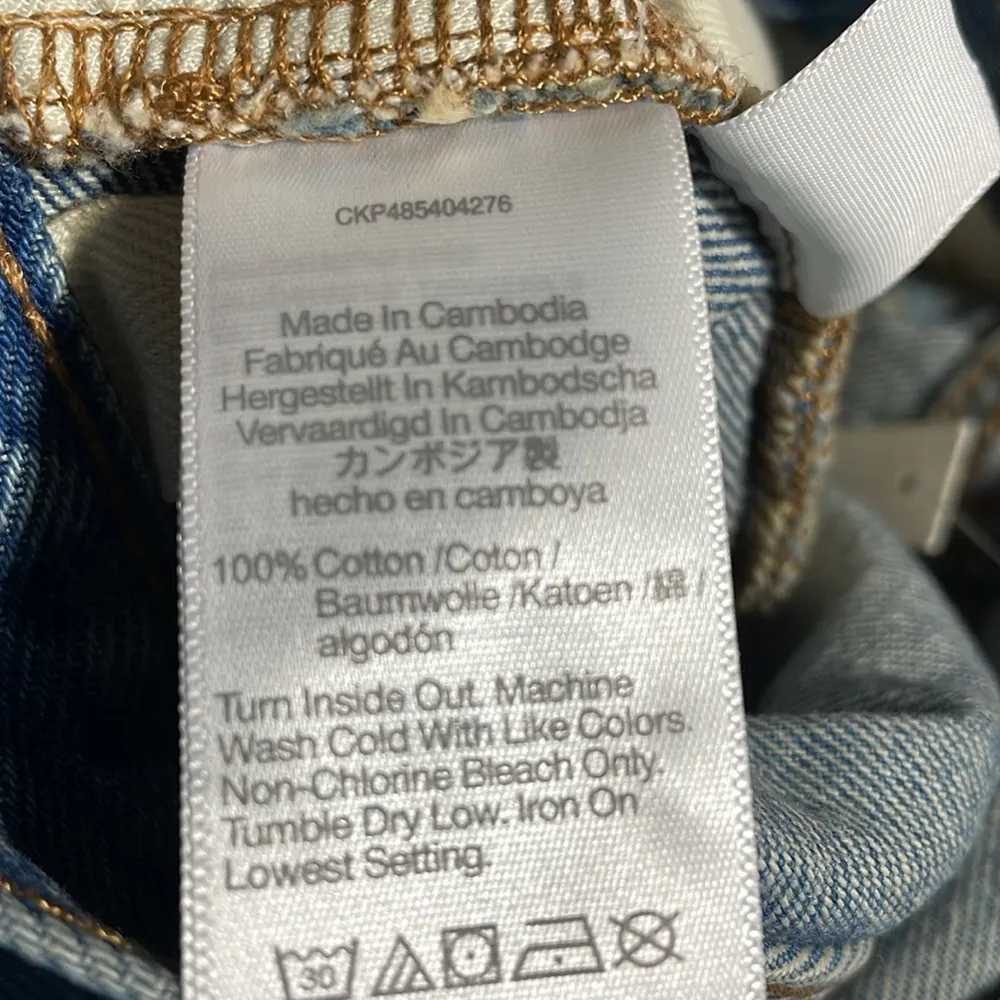 Madewell Relaxed Denim Jean Shorts Raw Hem Blue - Kelton Wash Sz 23 NWT - Image 9