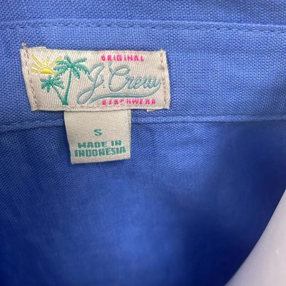 J. Crew blue button down coverup small - Image 9