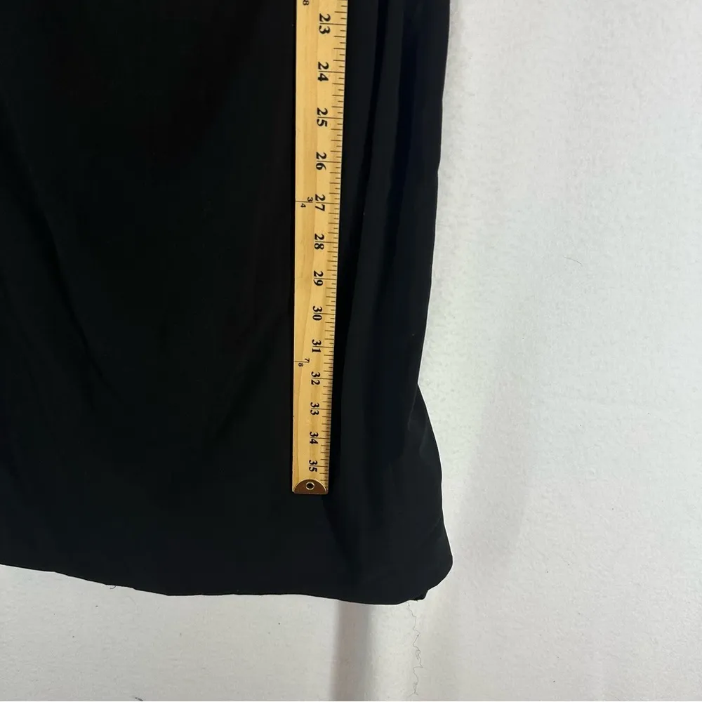 Pippa Sleeveless Layered Neck Pencil Dress Work Attire Womens 4 Black - Image 5