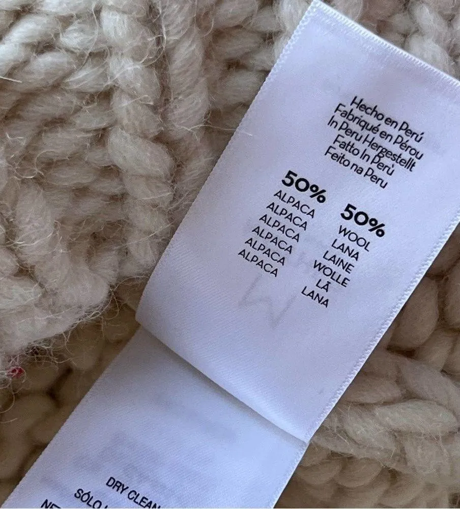 Mother Soul Serenade Criss Cross Chunky Knit Pullover Jumper Sweater Size Medium - Image 12