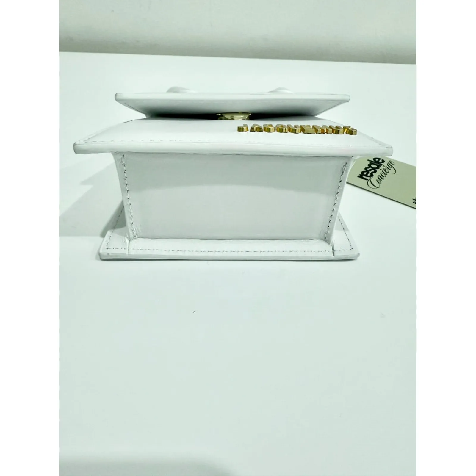 NWOT Jacquemus Le Chiquito Leather Top Handle Bag White Mini - Image 8