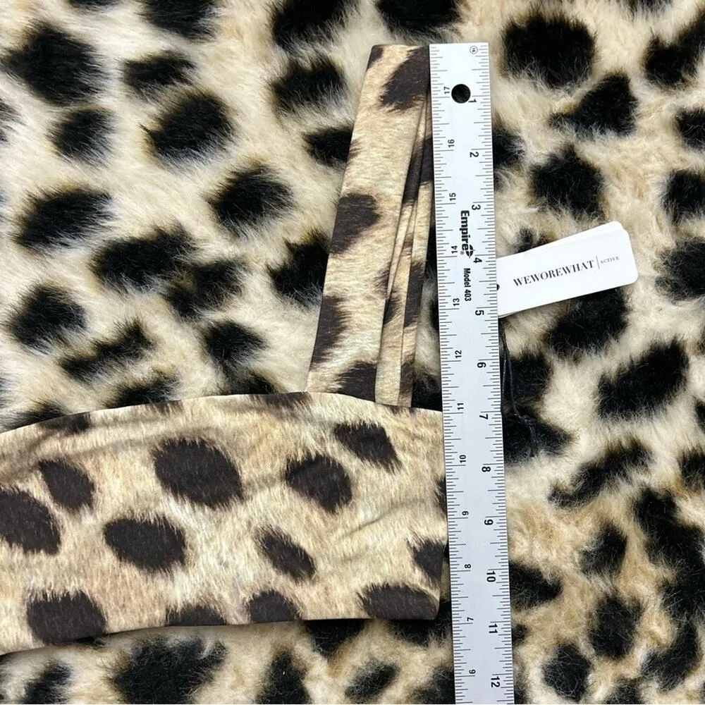 We Wore What Leopard Bandeau Crop Top Bra XS NWT - Image 10