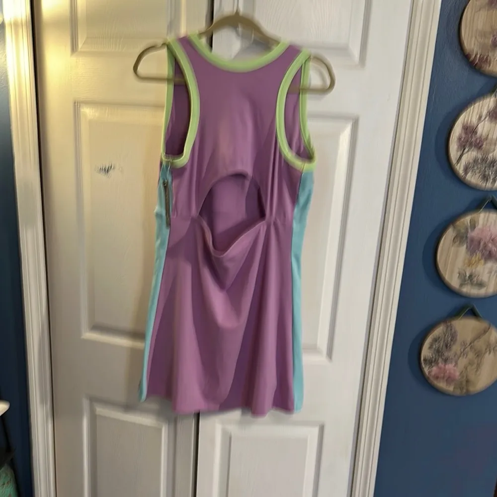 Pink and Green Sleeveless Dress swimsuit NWT Size XL - Image 3