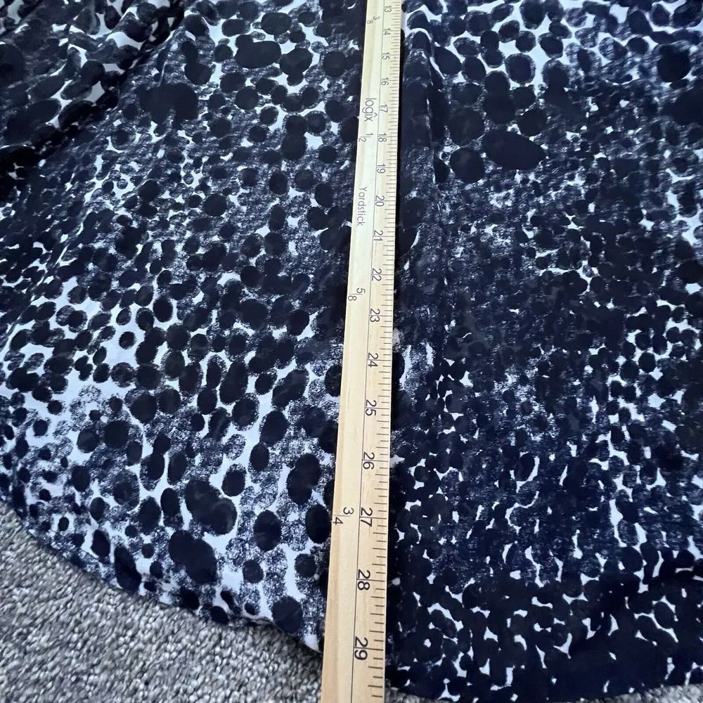 CAbi Oversized XS Sheer Button‎ Front Top Spotted Dot Print Collared Shirt - Image 10